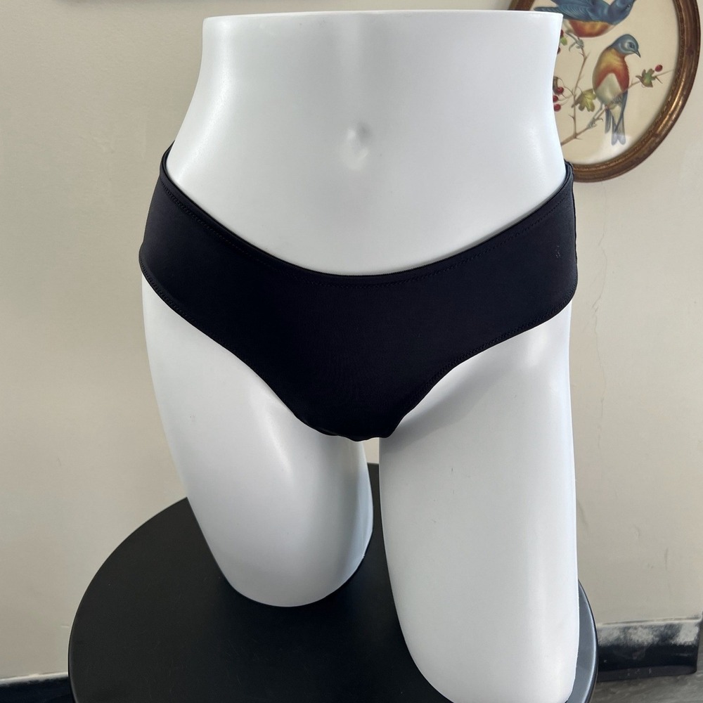 Vintage Victoria's Secret Black Multi-Ruffle Back Panties Size Small